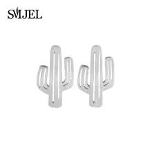 SMJEL Модный маркер кактус серьги для женщин маленькие серьги-гвоздики в виде кактусов вечерние подарок 30pcs-S122