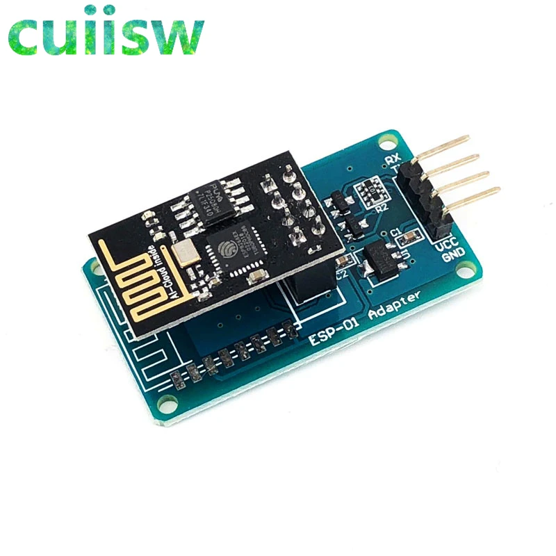 

ESP8266 ESP-01 Serial WiFi Wireless Adapter Module 3.3V 5V Esp01 Breakout PCB Adapters Compatible For arduino