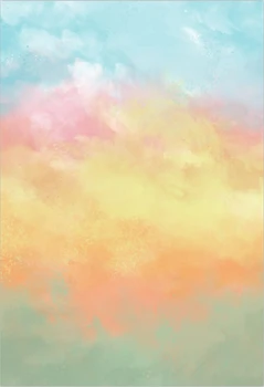 

5X7ft Customize Thin vinyl photography backdrop watercolor Digital Printing Vinyl cloth background F-1518