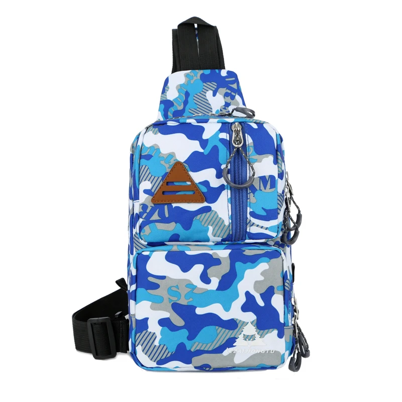 Lezaijiongtu Sport Bag Sling Bag Foldable Chest Pack Multi Pocket Small