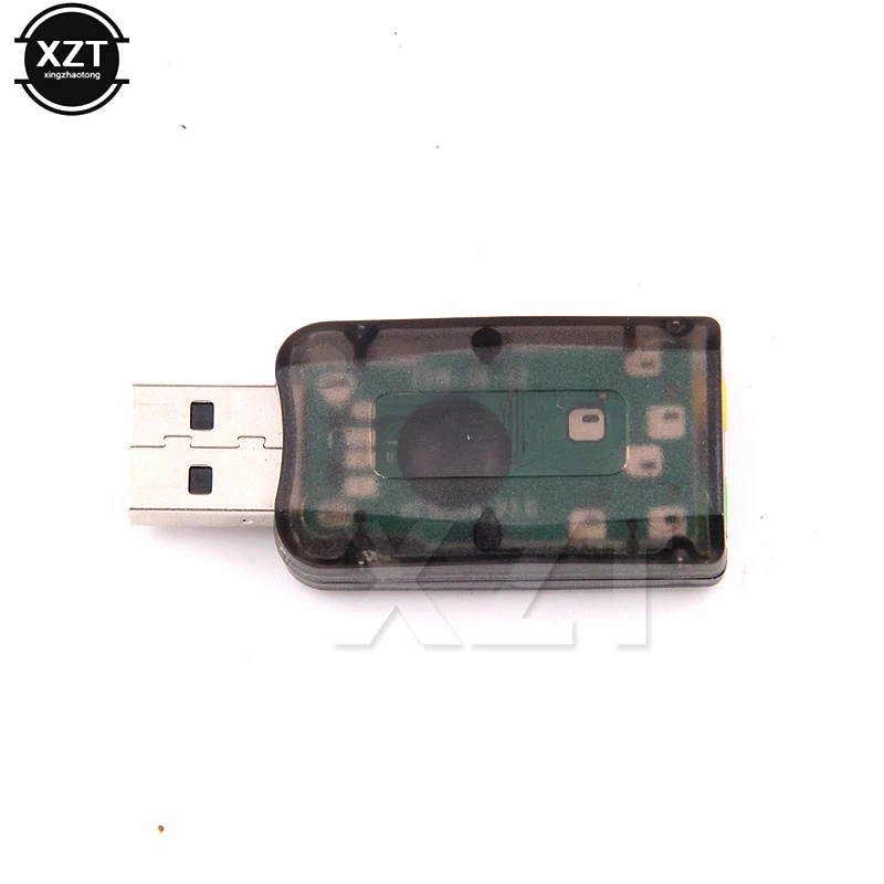 Внешняя звуковая карта 3D USB с каналом 5 1 аудиоадаптер 3 мм для компьютера