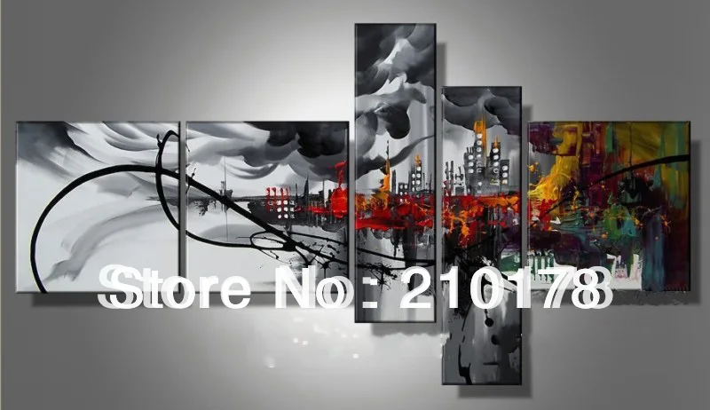 

hand painted oil painting MODERN ABSTRACT HUGE WALL ART OIL PAINTING XD5-070