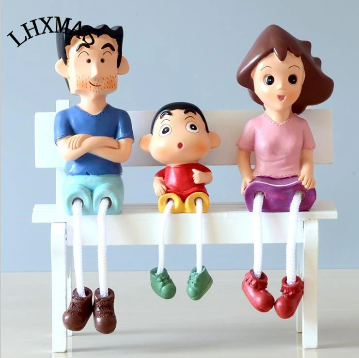 3 шт./компл. милые полимерные сказочные украшения для сада карандаш Shinchan