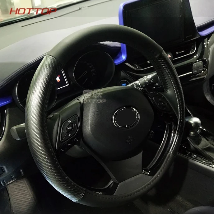Украшение для стайлинга автомобиля подходит Toyota CHR 2017 2019 чехлы на рулевое колесо