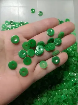 

50pcs Fine Jewelry green jade beads DIY jewelry accessories BEADS lotus Jade Bracelet free shipping