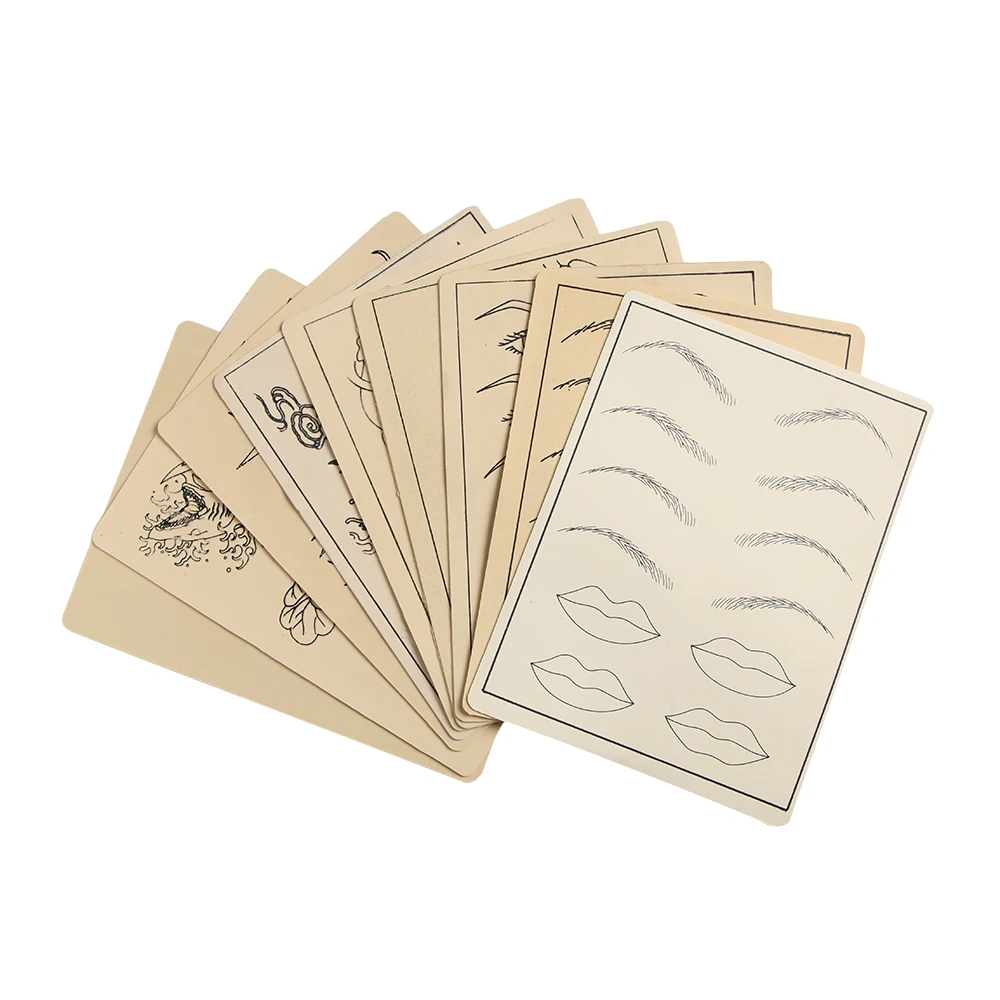 

1 pcs DIY Microblading Tattoo Practice Skin Permanent Eyebrow Lip Train Practice Training Paper Body Art Practice Accessories