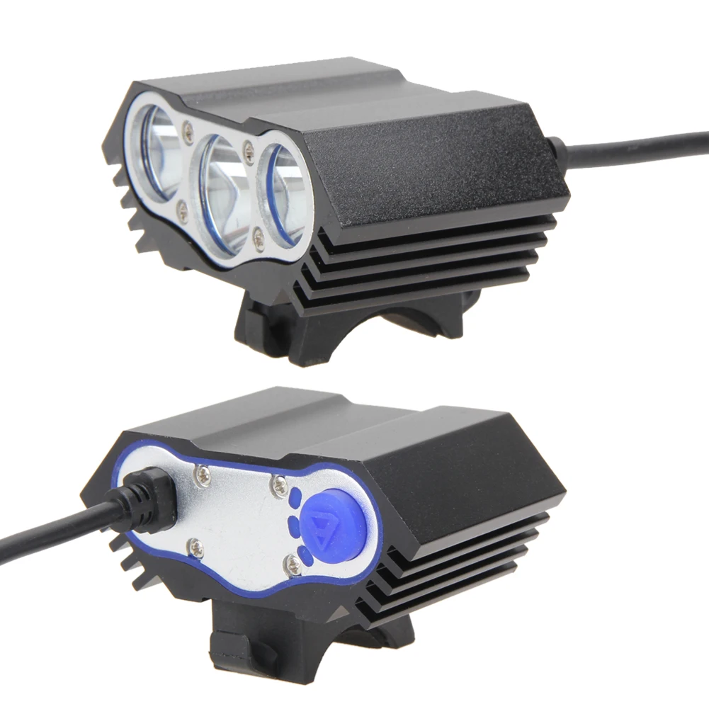

Multifunctional 9000Lm 3pcs XM-L U2 LED Rechargeable Head Torch Bicycle Lamp Bike Light Waterproof Bright Bike Bicycle Lights