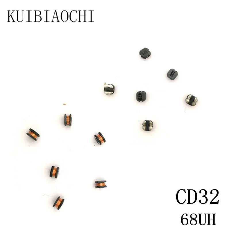 

50pcs/lot SMD Power Inductor CD32 68UH 680 3.5*3*2mm Unshielded winding inductor CD32