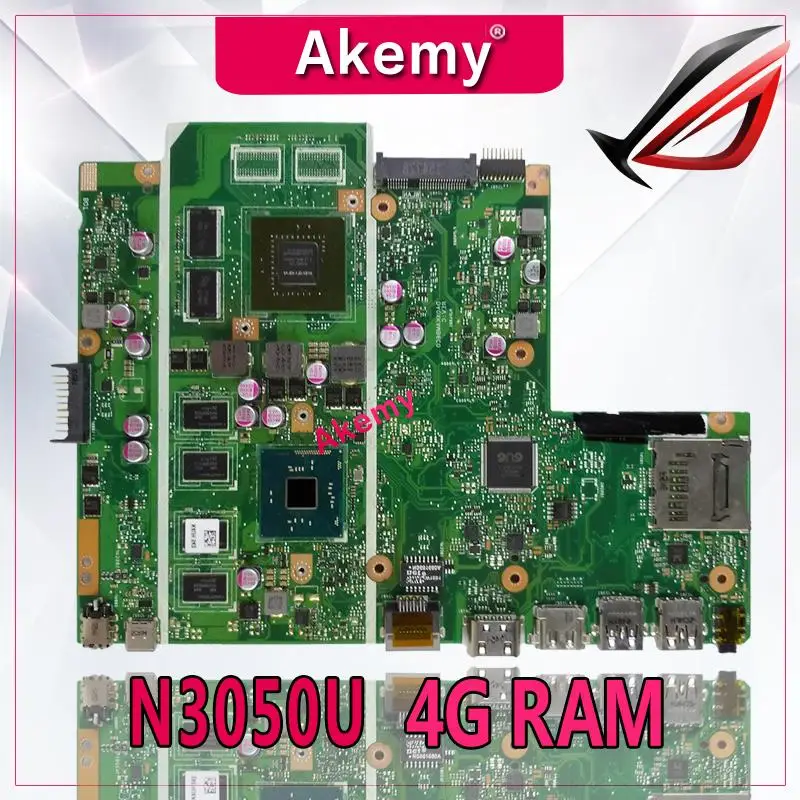 AKemy X540SC Материнская плата ноутбука para ASUS X540SC X540S X540 тесте mainboard оригинальный N3050 Процессор 4g Оперативная память