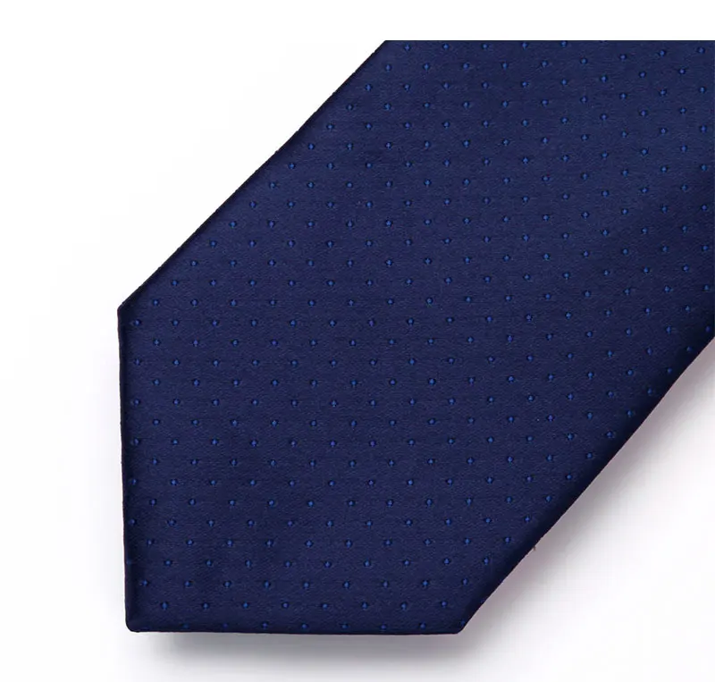 Td604v8s Темно-синие горошек 3.4 "Шелковый Галстук свадьбу платок Набор Тканые Классический Для мужчин галстук