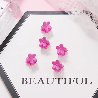 5pcs dark pink 5/10 шт./лот для девочек милый маленький сливовых расцветок заколки для волос для детей прекрасные заколки для волос Заколки ободки Дети Мода женские аксессуары для волос - Цвет: 5pcs dark pink