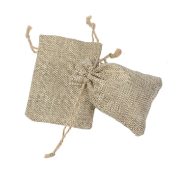 

Wholesale 1000pcs 8x11cm/3x4 inch Faux jute/Hessian Mini Drawstring Wedding Favor Bomboniera Jewelry Gift Packaging Burlap Bags