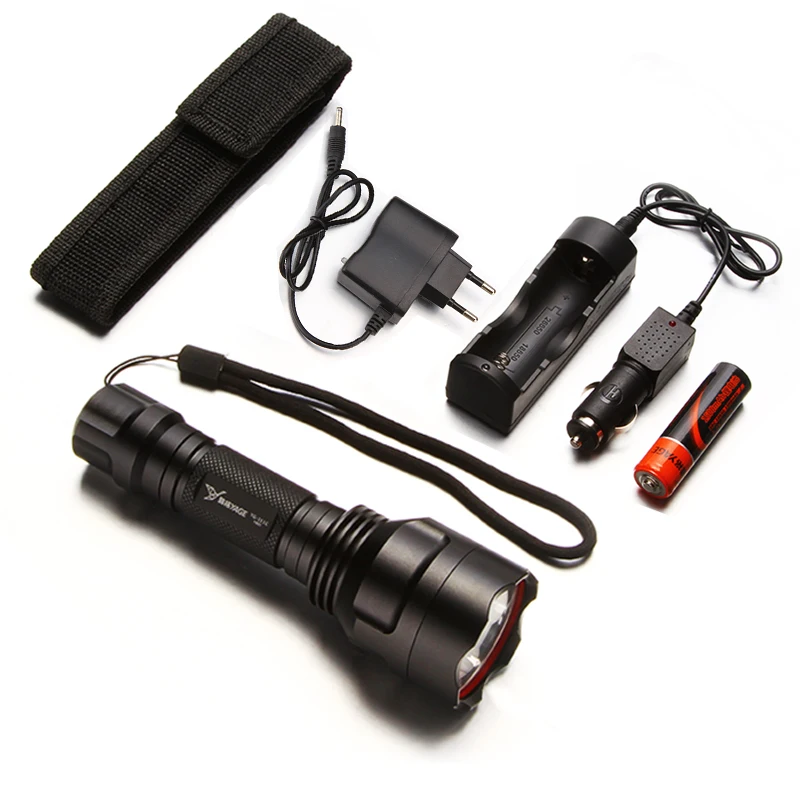 Beste YAGE Zaklamp 1000LM Aluminium Zelfverdediging handheld zaklamp LED Zaklamp Lantaarn Met 18650 Oplaadbare Lithium Batterij