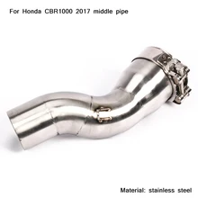 51mm Motorcycle Non-destructive Modified Stainless steel Middle Connecting Pipe Silp on for Honda CBR1000 2017 non destructive testing ndt technique