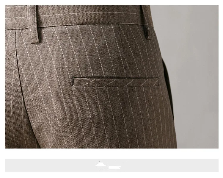 KOLMAKOV Новинка 2019 года до щиколотки костюмы брюки для мужчин s офисные для мужчин платье в полоску Бизнес Брюки Высокое качество работы брюки