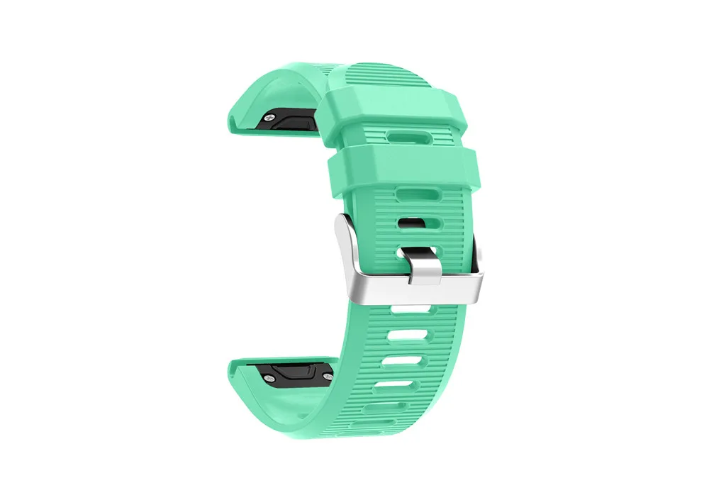 Ремешок для Garmin Fenix 3/3 HR ремешок 26 мм наручные часы ремешок для Garmin Fenix 5X быстрая замена подходит браслет ремешок - Цвет: Mint green