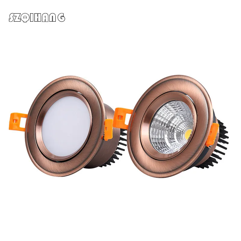 

Highlight Recessed LED Downlight COB 7W 10W 15W 20W LED Spot light Dimmable LED Decoration Ceiling Lamp Warm White Cold White