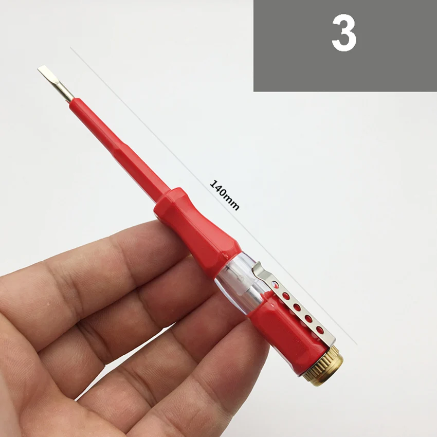 Двойное использование шлицевая отвертка тестовый карандаш прочный тестовый карандаш Электрический тестовый тест er многофункциональный электрик тестовая Ручка инструмент 5 Тип