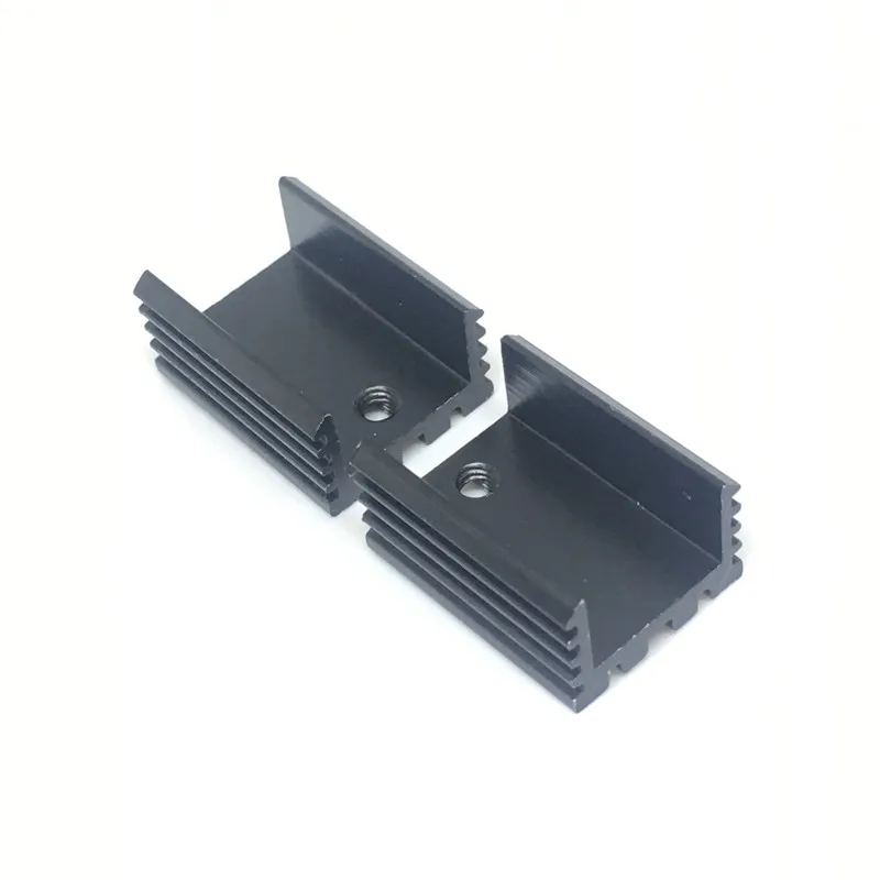 10pcs Free Shipping Aluminium TO-220 Heatsink TO 220 Heat Sink Transistor Radiator TO220 Cooler Cooling black 20X15X10MM