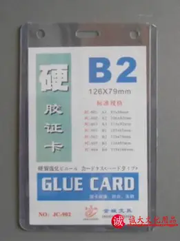 

free shipping B2 card case card testificate card case work card work permit pvc ps sets b2 badge