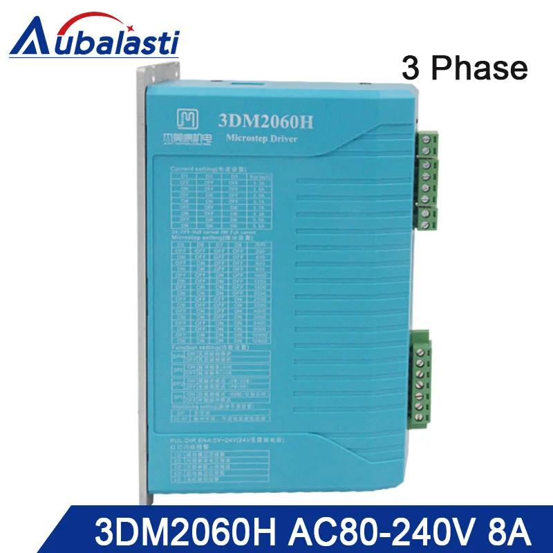 

3phase AC stepper motor drver 3DM2060H input voltage AC80-240V match With 86 110 serial step motor use for cnc router