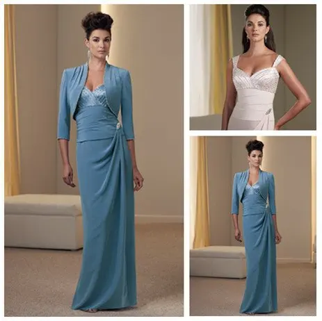 Free Shipping Mother of Bride Dress Chiffon Beat Selling | Свадьбы и торжества