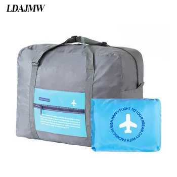 

LDAJMW Large Capacity luggage Packing Tote/Shoulder Travel Shopping Big Bag Folding Clothes Storage Pouch Cosmetics Organizer