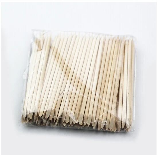 1pack font b Nail b font Art Orange Wood Stick Cuticle Pusher Remover font b Nail