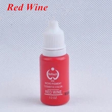 2 шт./лот красное вино торговля косметикой Перманентный макияж для бровей пигмент губ поставка