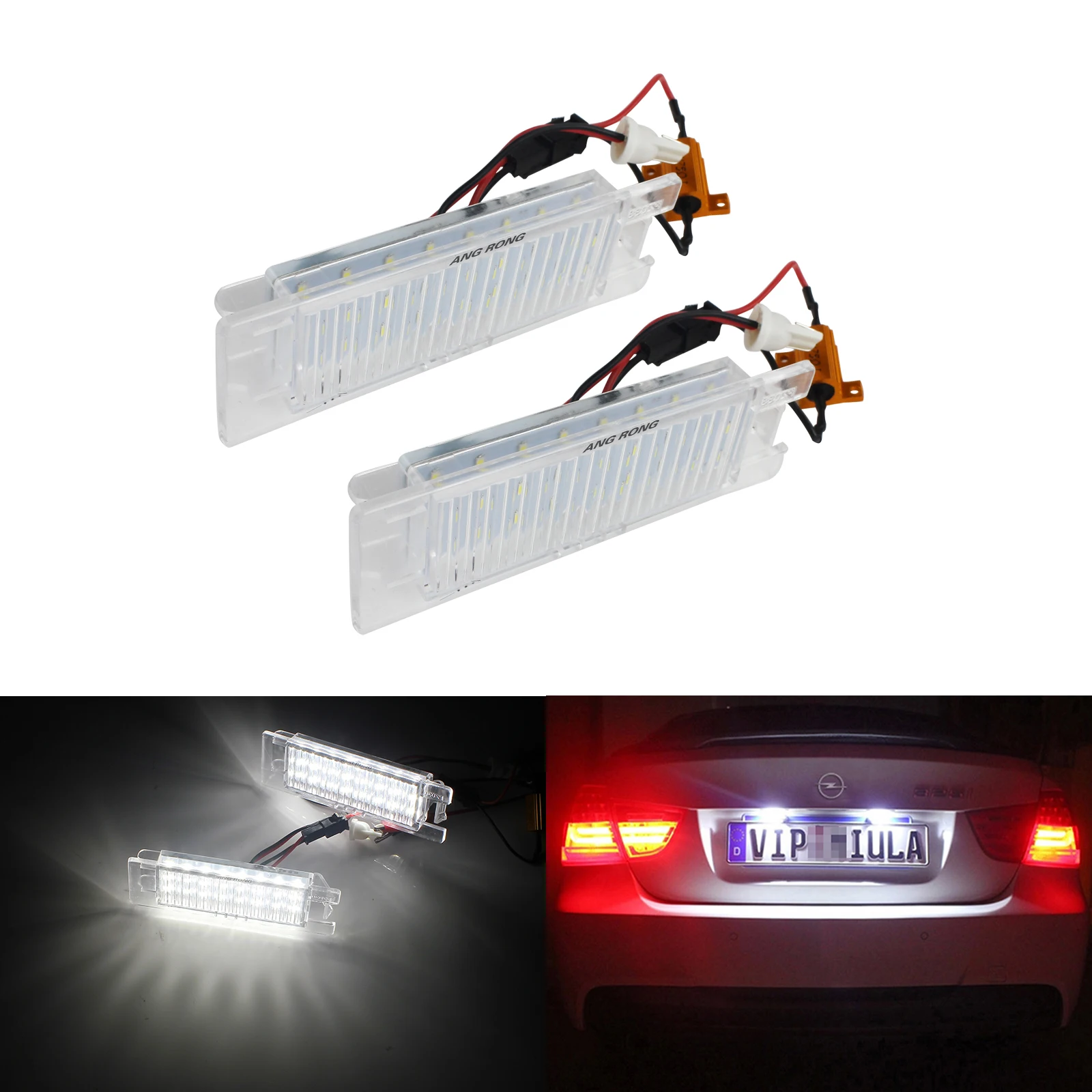 Angrong 24 Smd Led Licence Number Plate Light For Opel Vauxhall