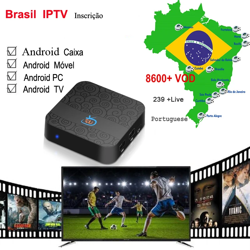 

1 Month Brazil IPTV Support any Android box /mobile / tv and android pc with VOD +LIVE +PLAYBACK