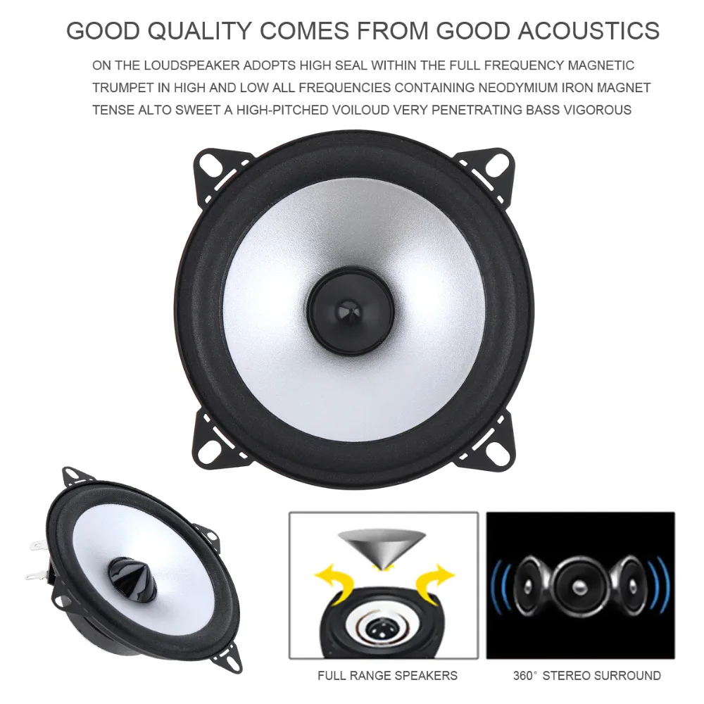 DealMux Pair 500W Car Speaker Audio Super Power Loud Dome Tweeter Speakers