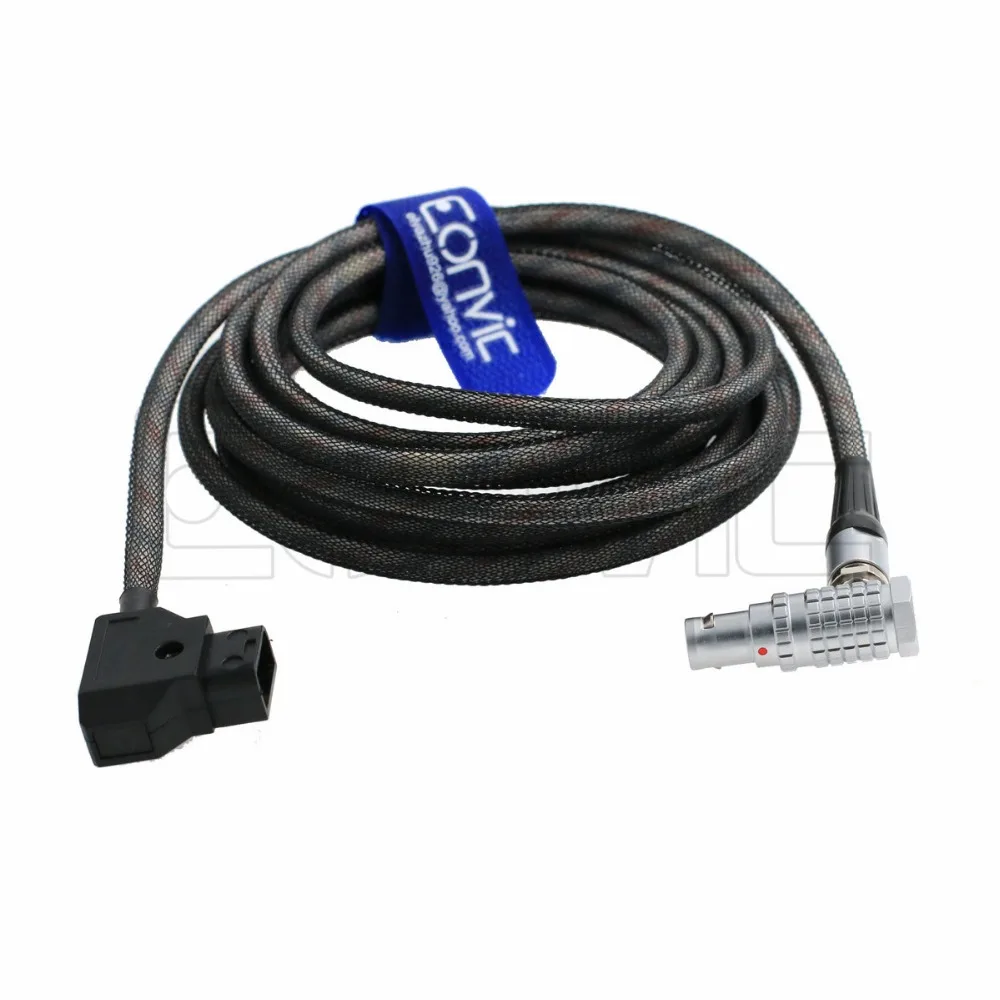 

Braid Power Cable for Red Scarlet Epic Camera D-Tap Elbow Female Lemo 6 Pin