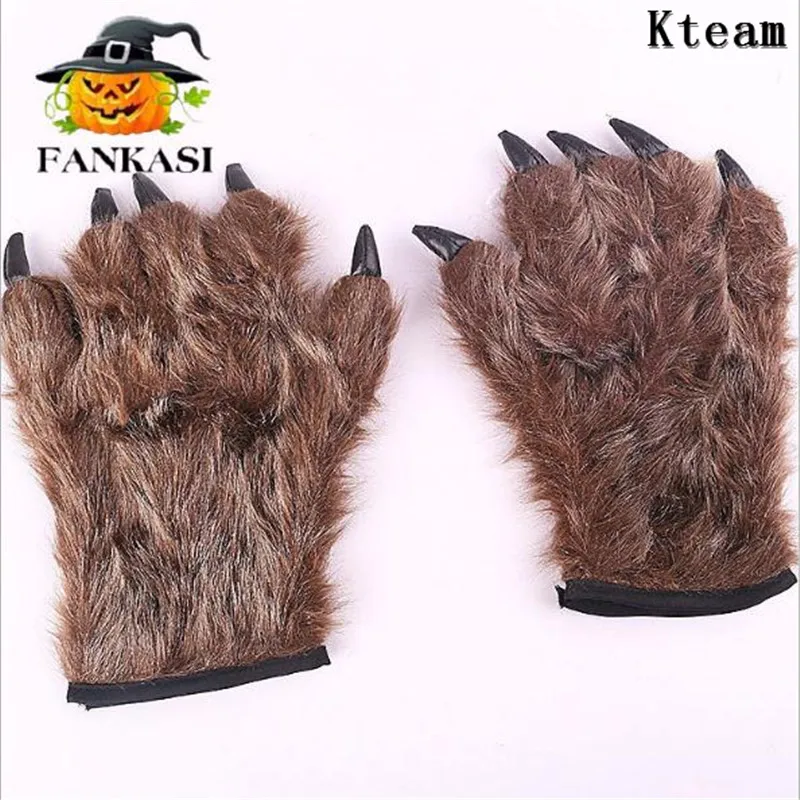 

Hot!!!Scary Mask Halloween Wolf Hand Latex Gloves Dress Festival Cosplay Party Masks Decoration Latex Mask Gloves Party Suppies
