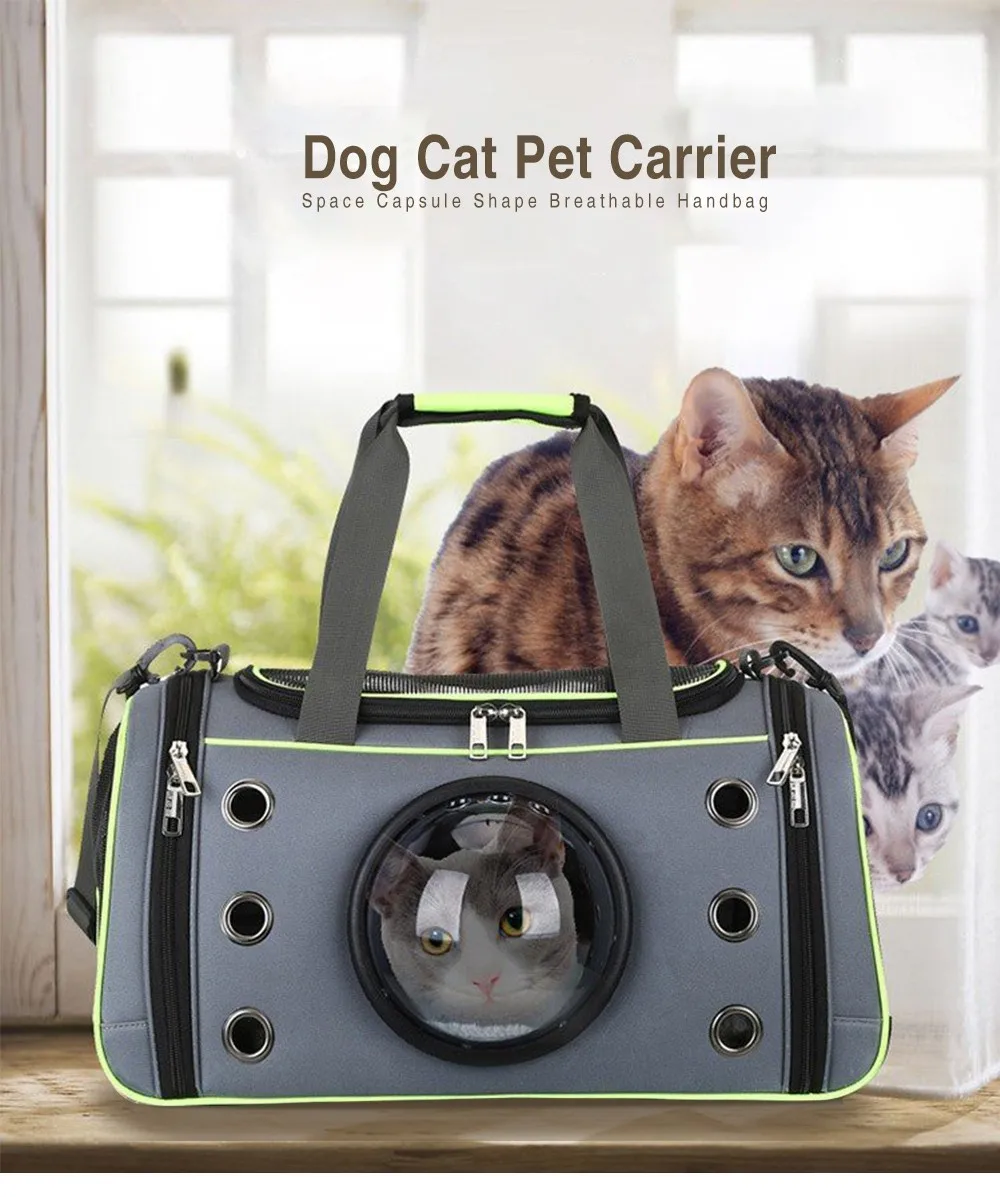 

Pet Dog Carrier Bag Space Capsule Shape Breathable Handbag Puppy Outdoor Travel Shoulder Bag Soft Kennel Large Small Dogs Cats
