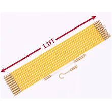 Стекловолоконный бегущий провод кабель коаксиальный Электрический рыбий ленты тяга толчок комплект