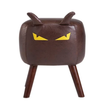 

Creative devil makeup stool solid wood stool furniture home service shoes stool dressing stool removable and washable