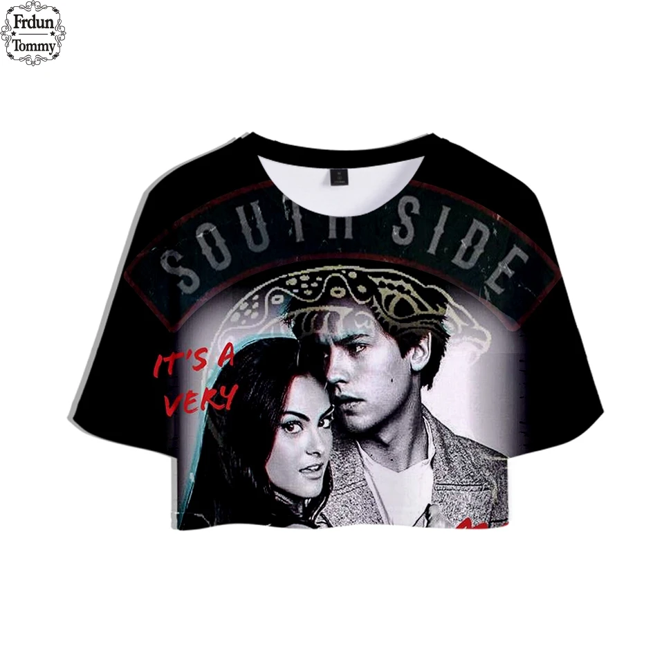 Frdun Tommy Riverdale South Side Serpents 3d Summer Crop Top T Shirt Women Clothing Cotton Tshirt Short Sleeve Hip Hop Clothes Buy At The Price Of 7 69 In Aliexpress Com Imall Com