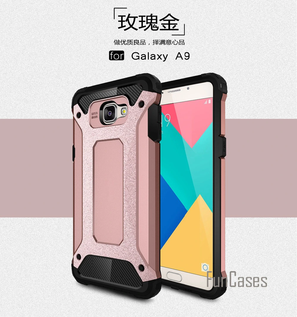 

Anti-Shock Case for Samsung Galaxy A9 Case A9000 2015 Slim Armor Silicone Hybrid Hard PC Case for Samsung A9 2015 Cover 6 inch