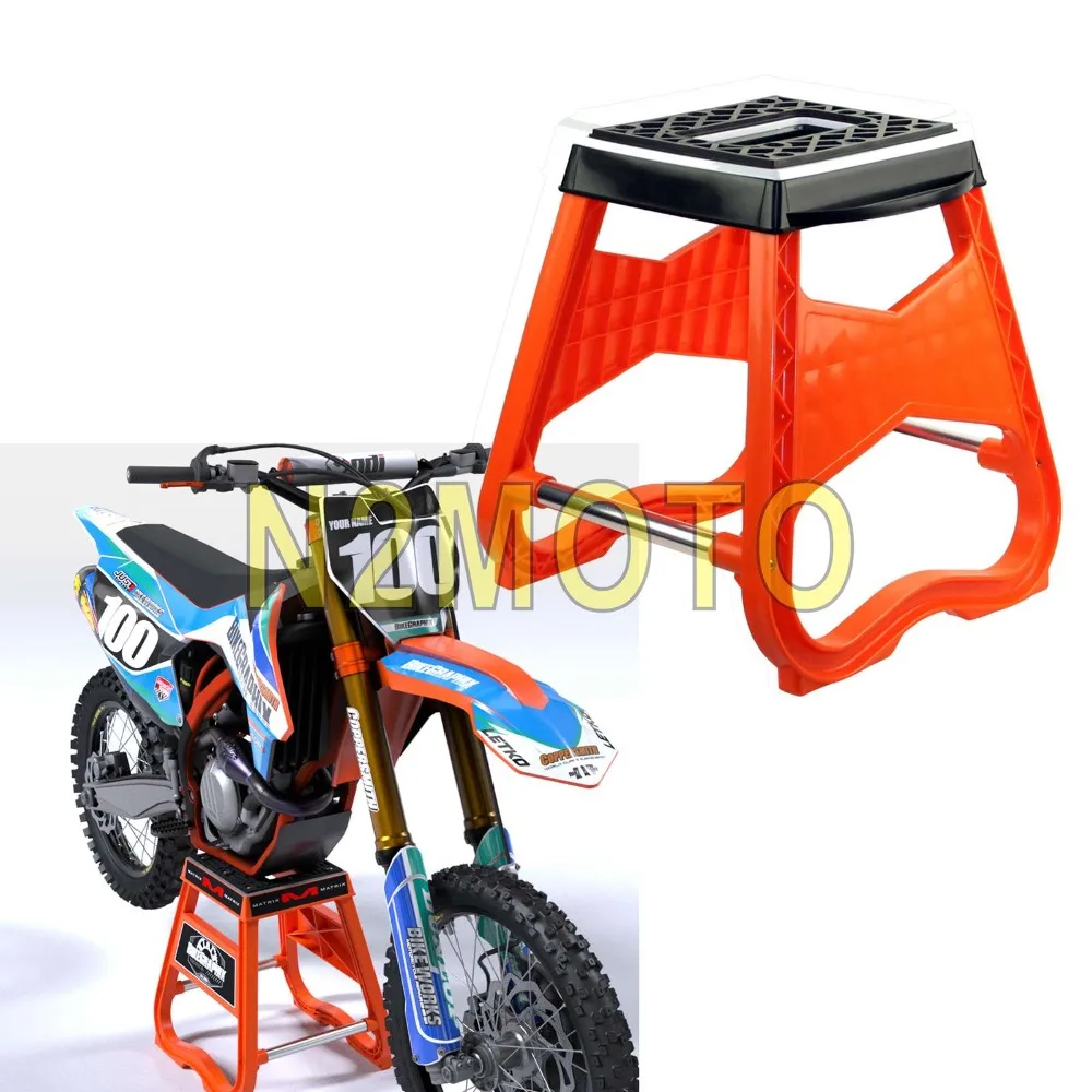 Orange Dirt Bike Strong Repair Stand Motocross Enduro Rider Repair Holder for KTM EXC XCF KLX
