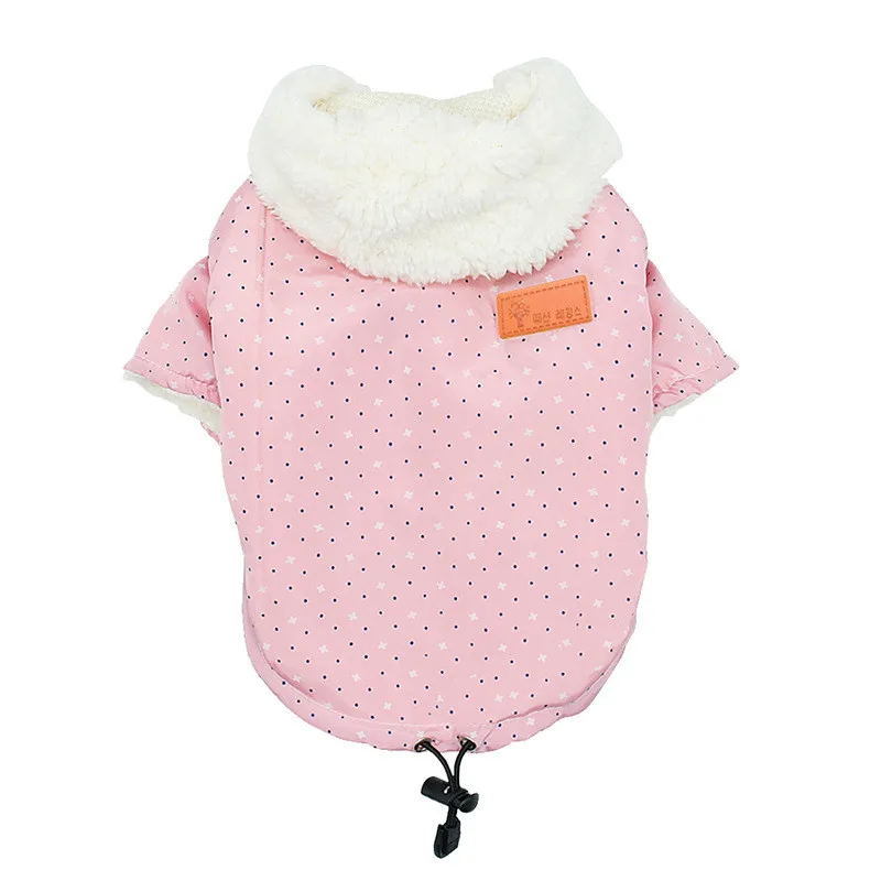 Dog Clothes Thickening Autumn Winter Warm Small Dog Coat Jacket Hooded Cute Pet Dog Costume For Chihuahua Yorkie Teddy 1