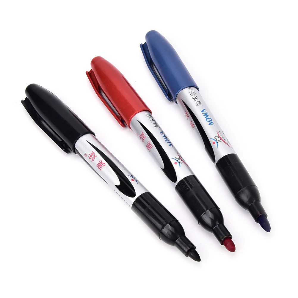 

1PC 3 Colors Fineliner Pens Single Head Marker Pen Water Based Assorted Ink Arts Drawing For Children Graffiti Hook Fiber Pen