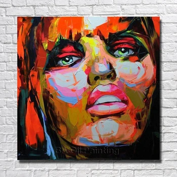 

Large Cheap Handpainted Portrait Oil Painting High Quality on Canvas Abstractive Art Room Decorations Picture no Framed
