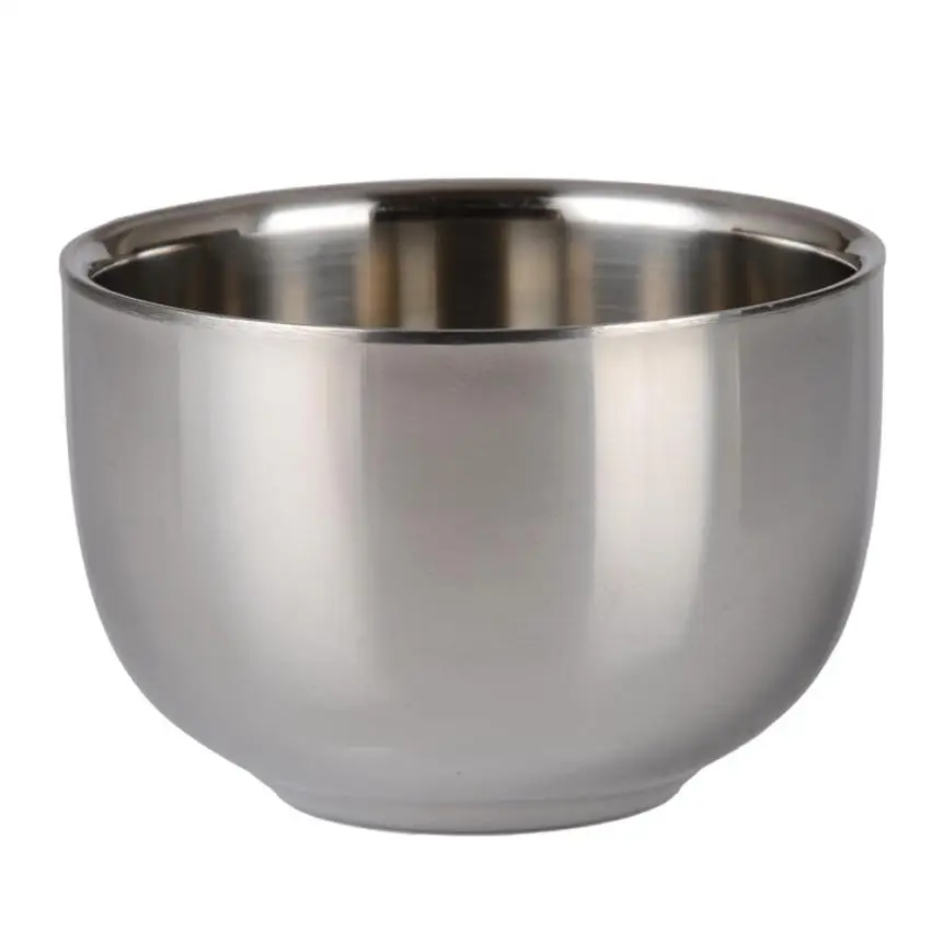 

My House Men's Durable Shave Soap Cup Double Layer Stainless Steel Insulation Smooth Mug 2017 New Hot Sell mar2