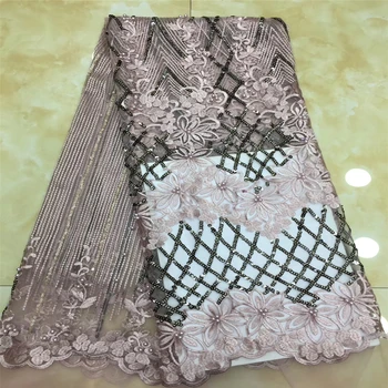 

Tollola 2019 Latest French Nigerian Laces Fabric High Quality Tulle African Laces Fabric Wedding African French Tulle Lace