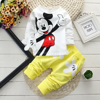 Baby Boy Clothes 2018 Fall Cute Long Sleeved T-shirt Tops + Pants 2PCS Outfit Children Infant Clothing Kids Bebes Jogging Suits 2