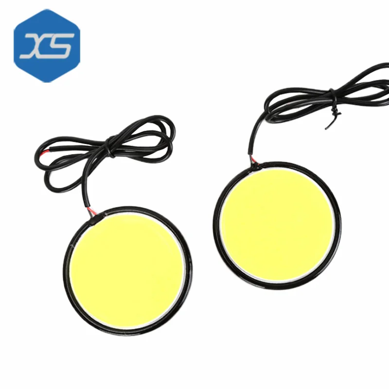 

2X 12V 10W 6000K Diameter 65Mm Round Car Cob Drl Daytime Running Light  White Waterproof Fog Lamp, Super Bright Driving Lights
