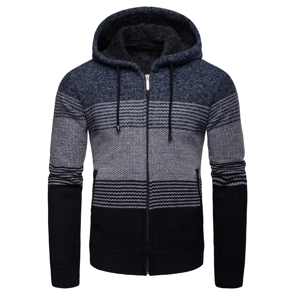 

Men's sweatshirt hoodies moletom Autumn Packwork hoodie men Casual Zipper Cardigan Long Sleeve men's streetwear sudadera hombre