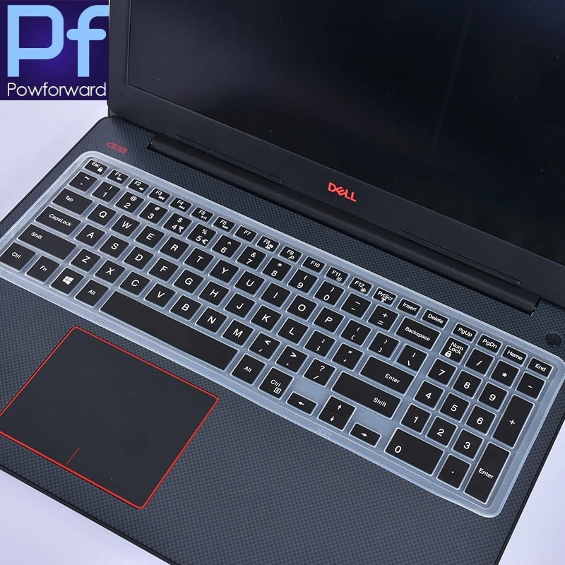 Силиконовая защитная накладка на клавиатуру ноутбука Dell Inspiron 15 6 3000 5000 7000 Series G3 G5 G7