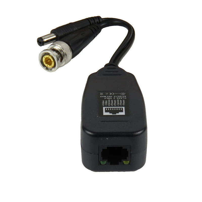 1CH пассивный волновой адаптер RJ45 CCTV переходное устройство видео компенсационный трансивер питания для HDCVI HDTVI аналоговая AHD камера высокой четкости